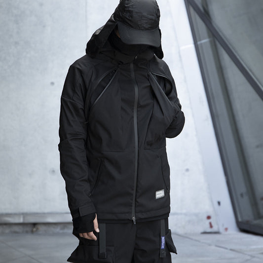 Men's Fashion Water Repellent Hooded Rash Jacket