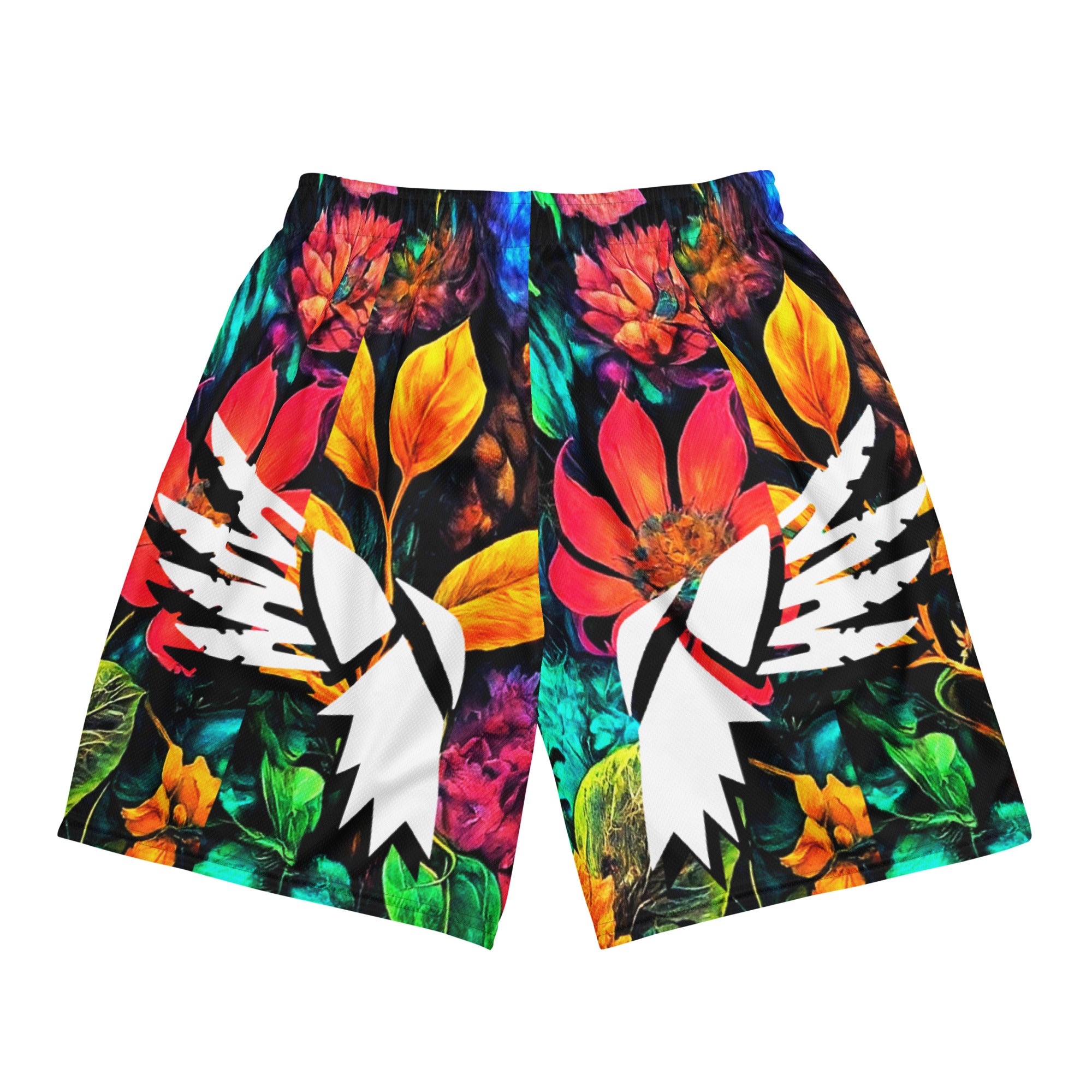APN White Tribal Arrow Winged[T.A.W] Unisex mesh shorts(Gym Shorts)