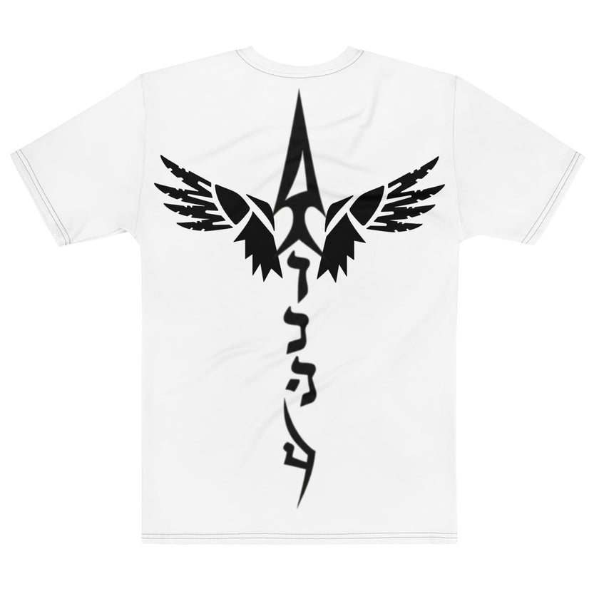 APN White Tribal Adonai Spear Men's t-shirt