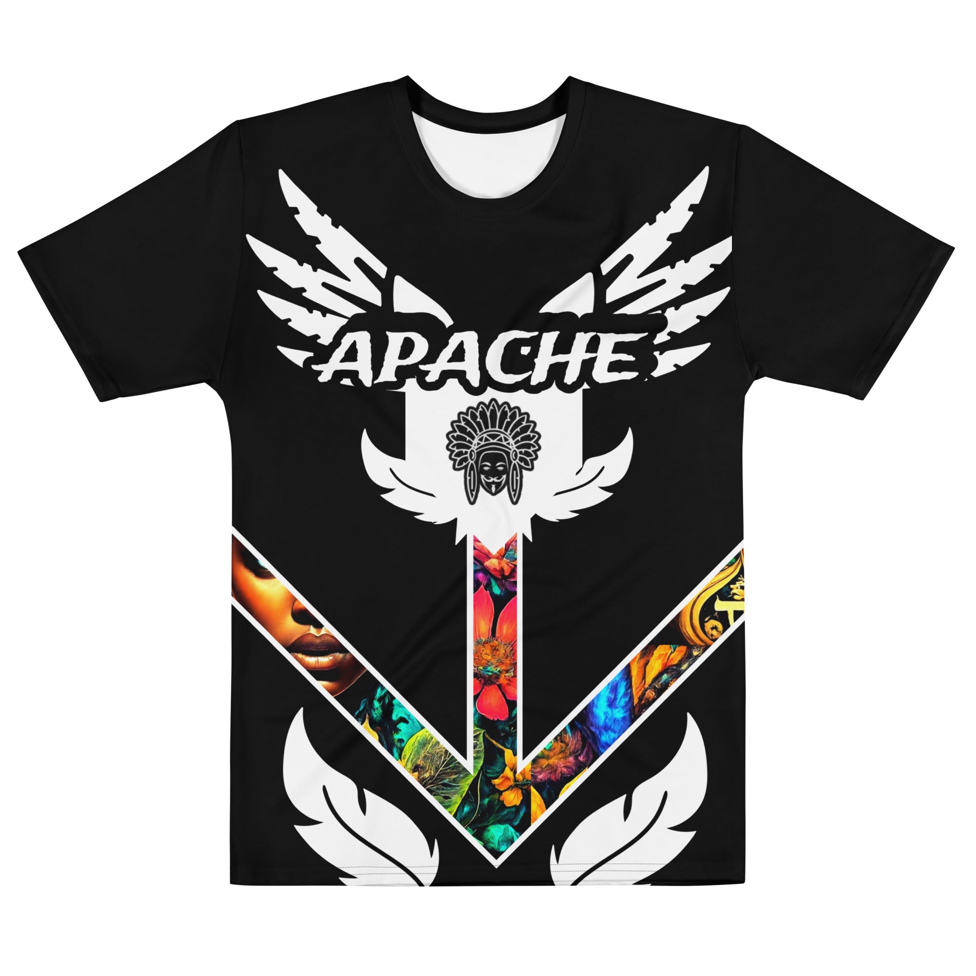 APN Black Tribal Adonai Spear Men's t-shirt