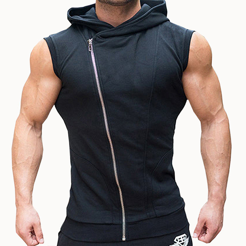 Colorblock Men's Hooded Vest