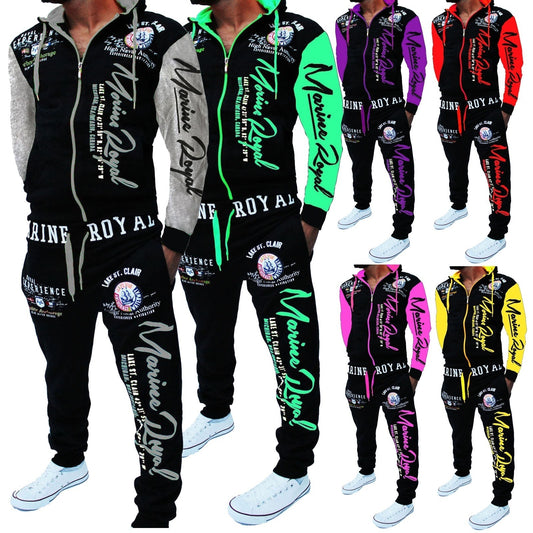 Men Tracksuit 2 Piece Tops and Pants