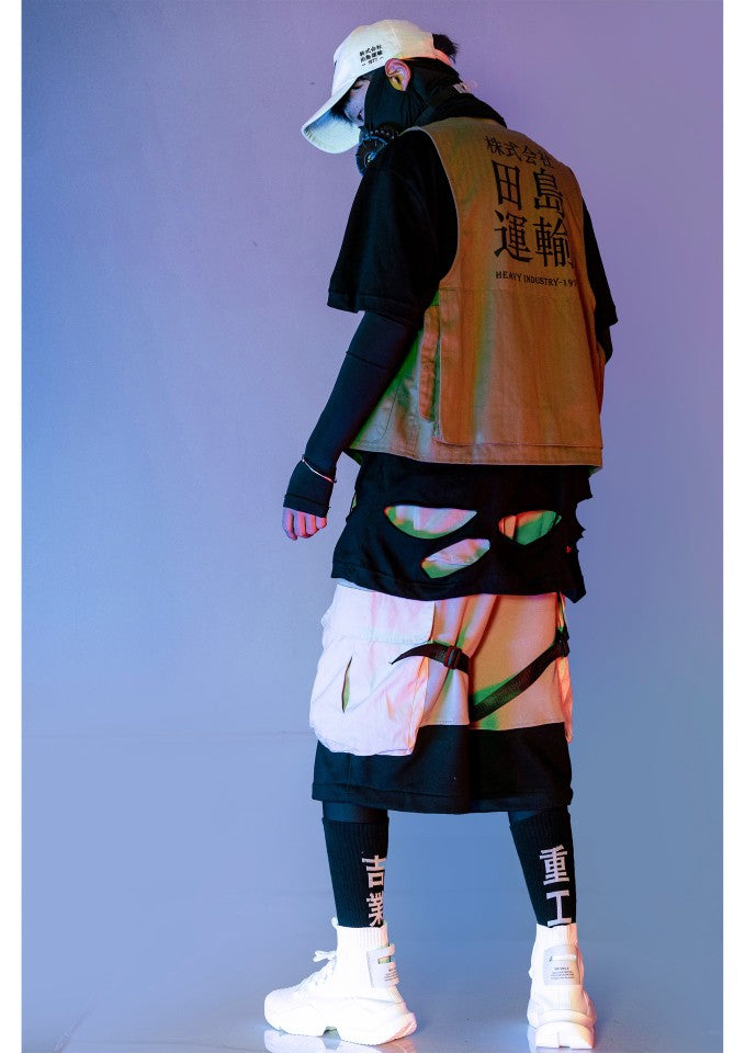 Thin Section Outer Wear Hip-hop Trend Loose Ins Tooling Straight-leg Pants