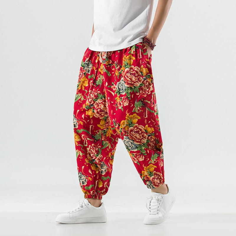 Breathable Cotton And Linen Casual  Pants