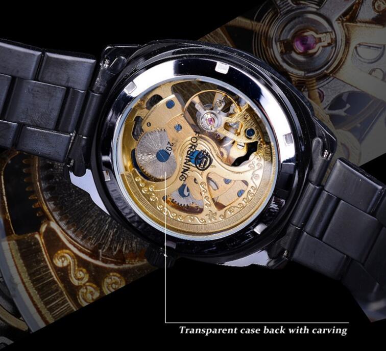 Golden Waterproof  Mechanical Watch