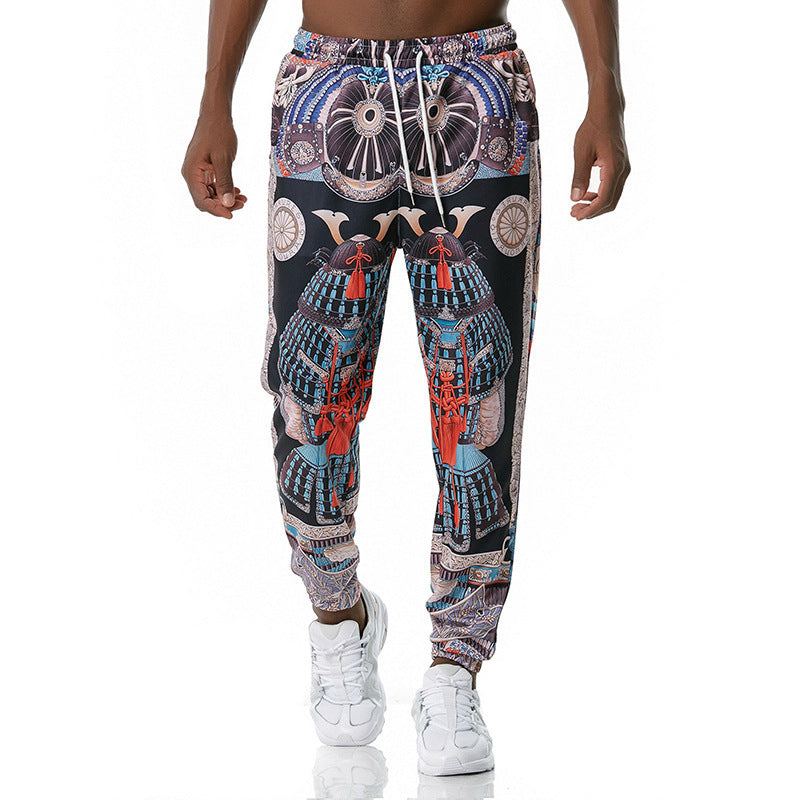 Printed jogging pants casual pants